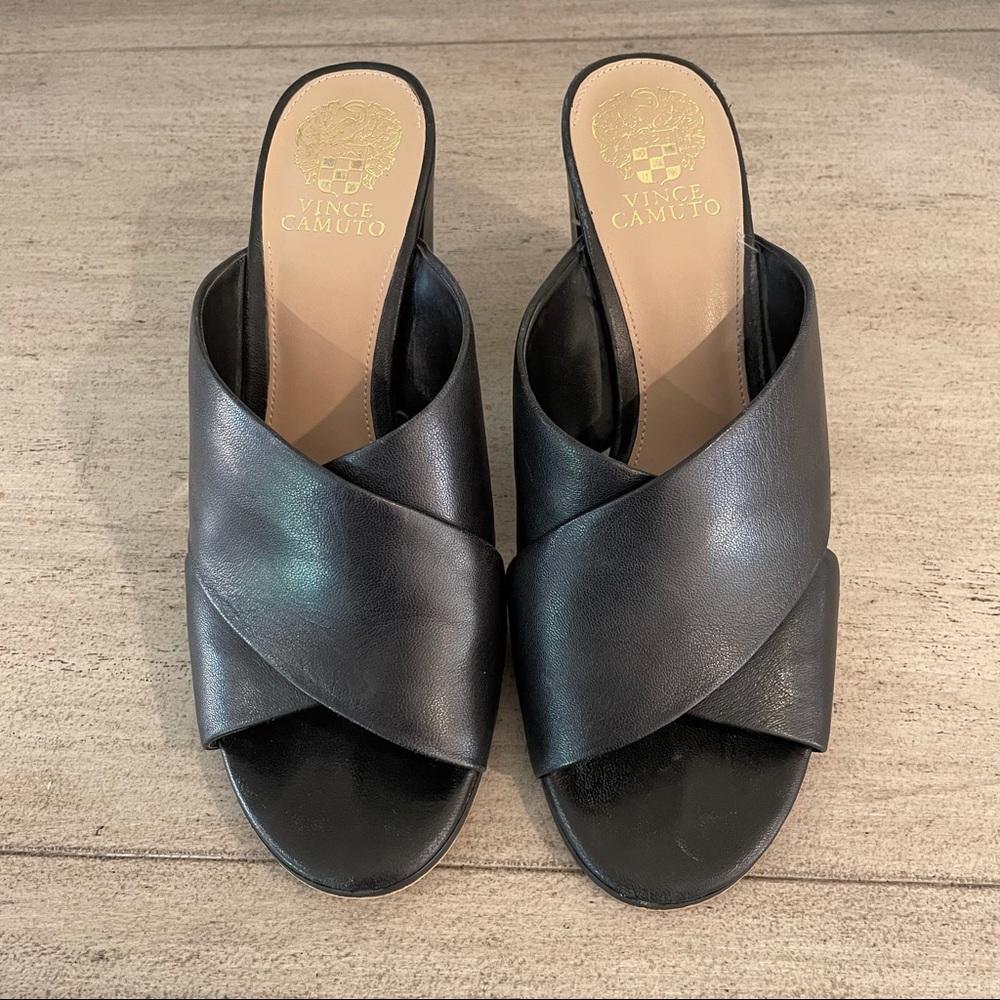 Vince Camuto Block Heel Mule Sz 9.5M